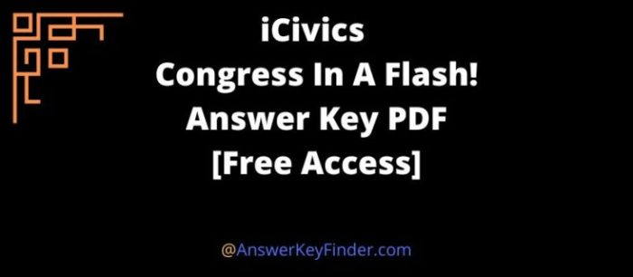 Icivics congress in a flash