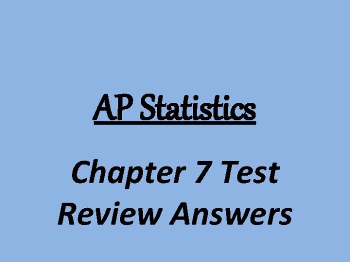 Ap statistics chapter 7 test