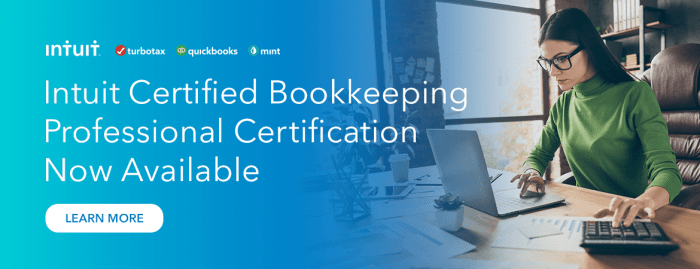 Intuit certified bookkeeping professional exam practice test